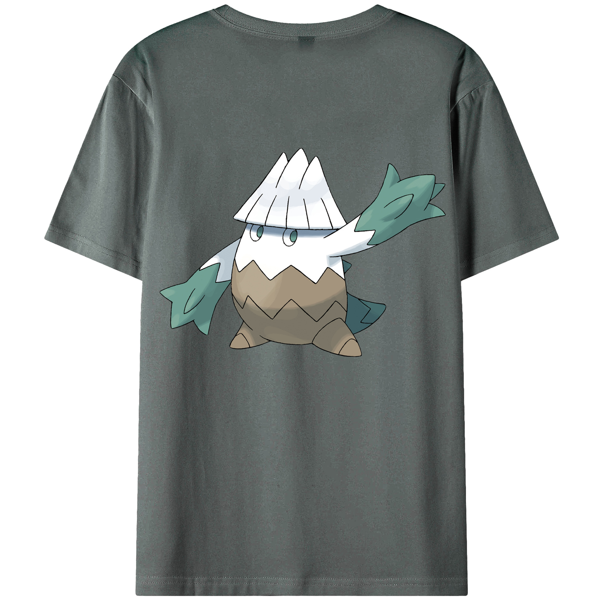 （画像用） ポケットモンスター Pokémon 綿100％ メンズ半袖Tシャツ（バックプリント） 通気性
